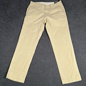 Polo Ralph Lauren Pants Mens 32x29 Chino Slim Fit Classic Casual Beige Preppy